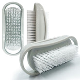 Silver Plastic Nail Brush - Pack of 3